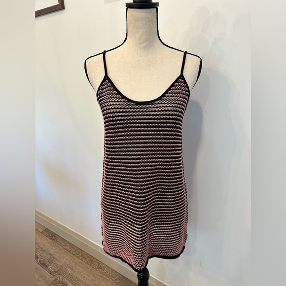 Zara knit SZ S swim  cover up top dress EUC striped knit pattern - Picture 1 of 9